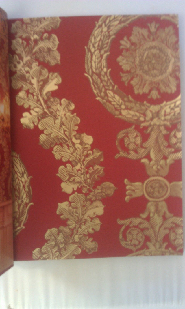 Red gold wallpaper vase lamp free wallpaper - medium preview image