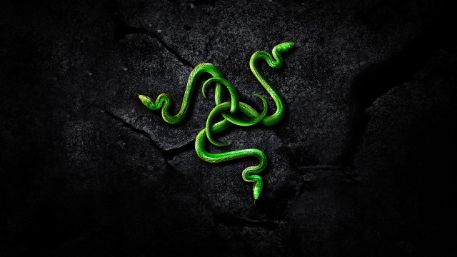Green snake black surface cobra free wallpaper - medium preview image