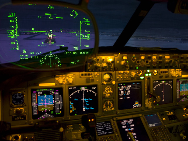 Cockpit pilot screen view interior free wallpaper - medium preview image