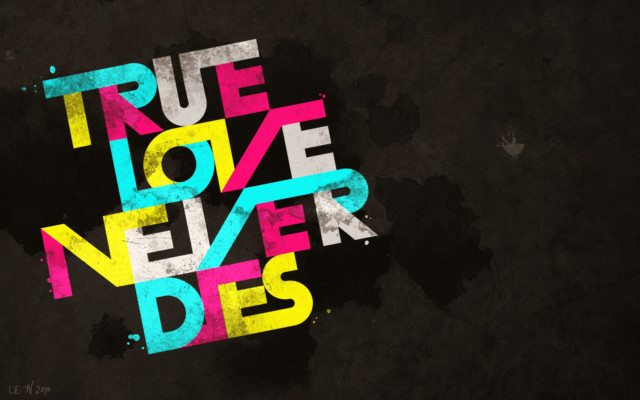 True love never dies colorful free wallpaper - medium preview image