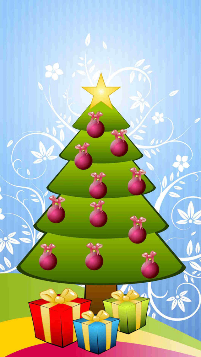 Christmas tree presents colorful background #2 free wallpaper - medium preview image