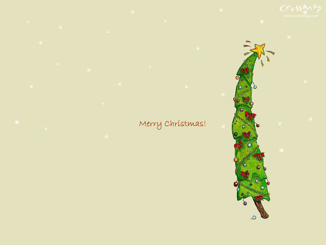 Christmas tree star message merry free wallpaper - medium preview image