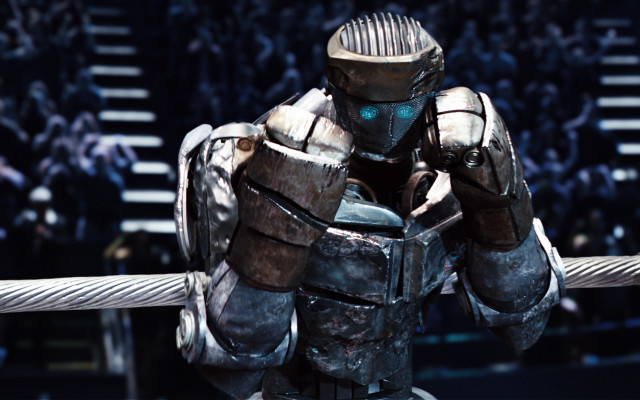 Robot sitting rope crowd stadium free wallpaper - medium preview image