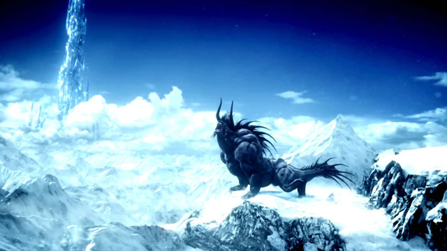Giant monster mountain sky background free wallpaper - medium preview image