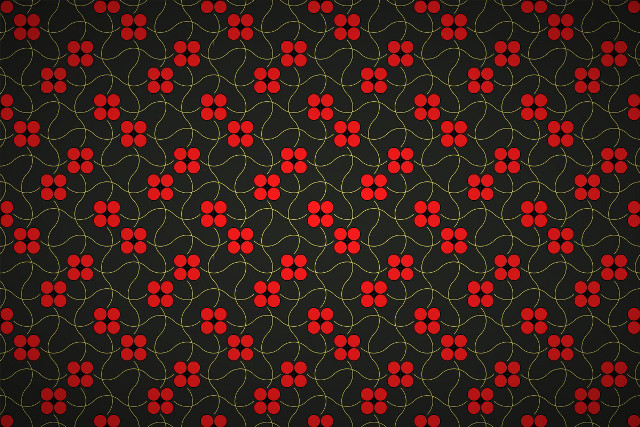 Red black background circles leaves free wallpaper - medium preview image