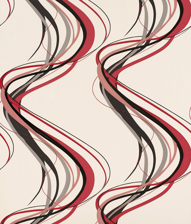 Wavy pattern white background red free wallpaper - medium preview image