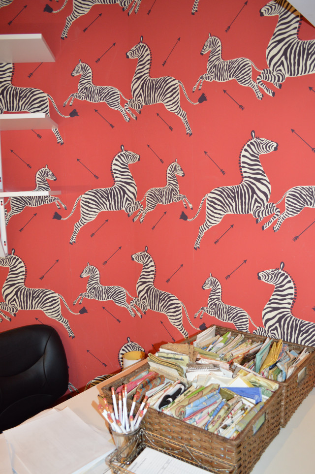 Zebra pattern wall basket books free wallpaper - medium preview image