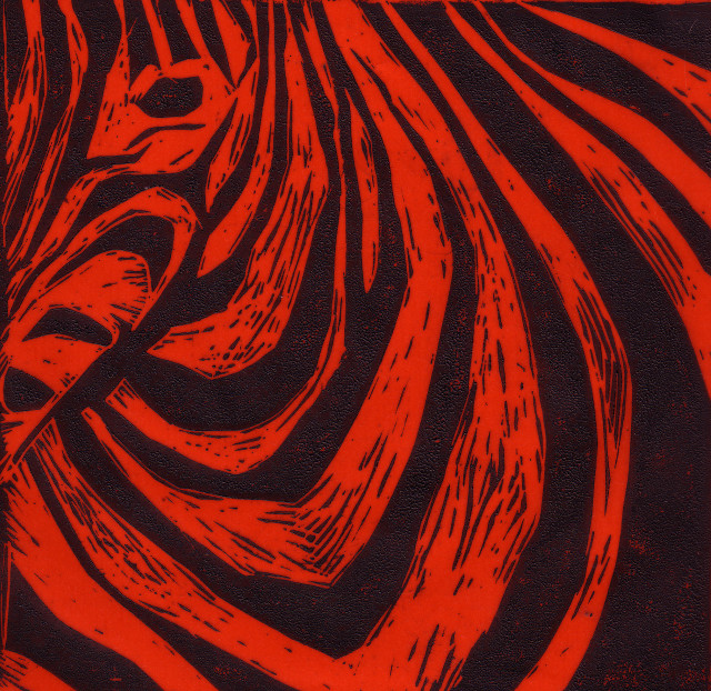 Red black swirl painting wall free wallpaper - medium preview image