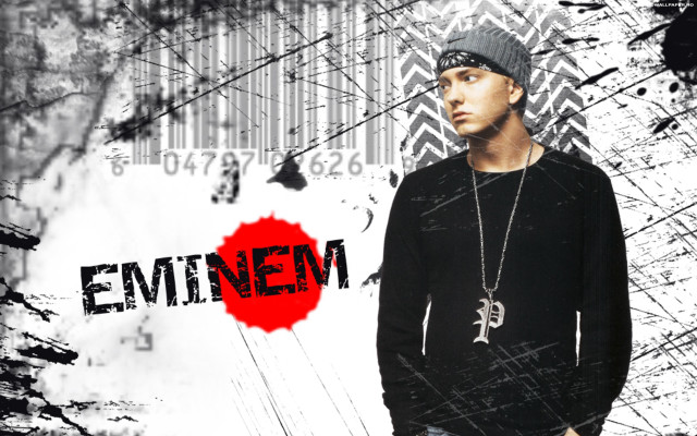 Man red circle black white free wallpaper - medium preview image