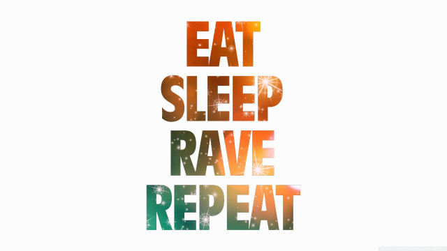 Eat sleep rave repeat poster free wallpaper - medium preview image