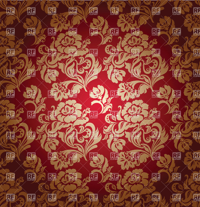 Red gold floral pattern background #2 free wallpaper - medium preview image