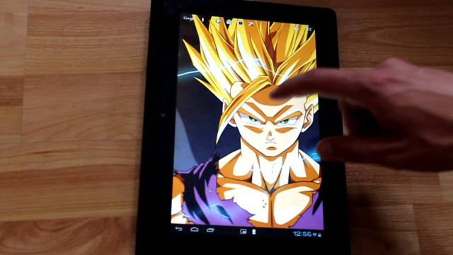 Person pointing tablet dragon digital free wallpaper - medium preview image