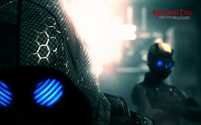 Man gas mask blue eyes free wallpaper - medium preview image