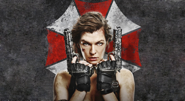 Woman holding guns star background free wallpaper - medium preview image