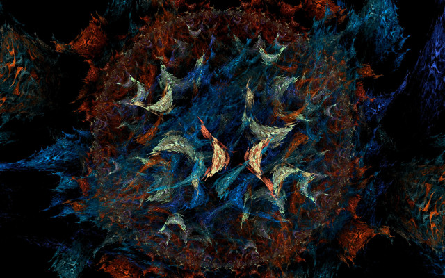 Star flames smoke blue computer free wallpaper - medium preview image
