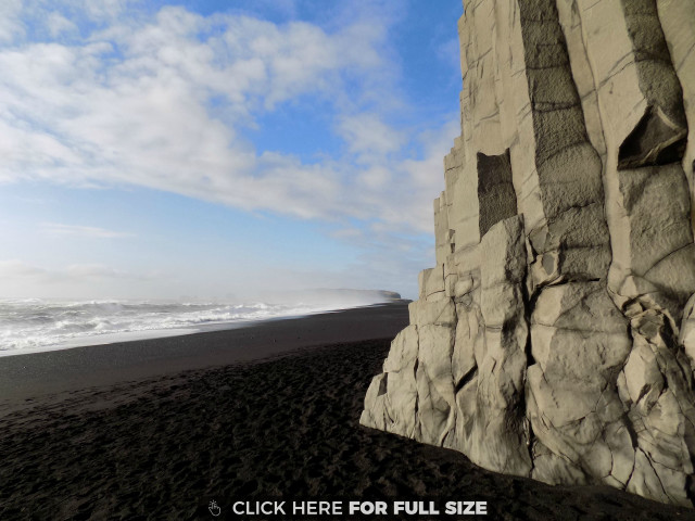 Rocky beach large rock formation free wallpaper - medium preview image