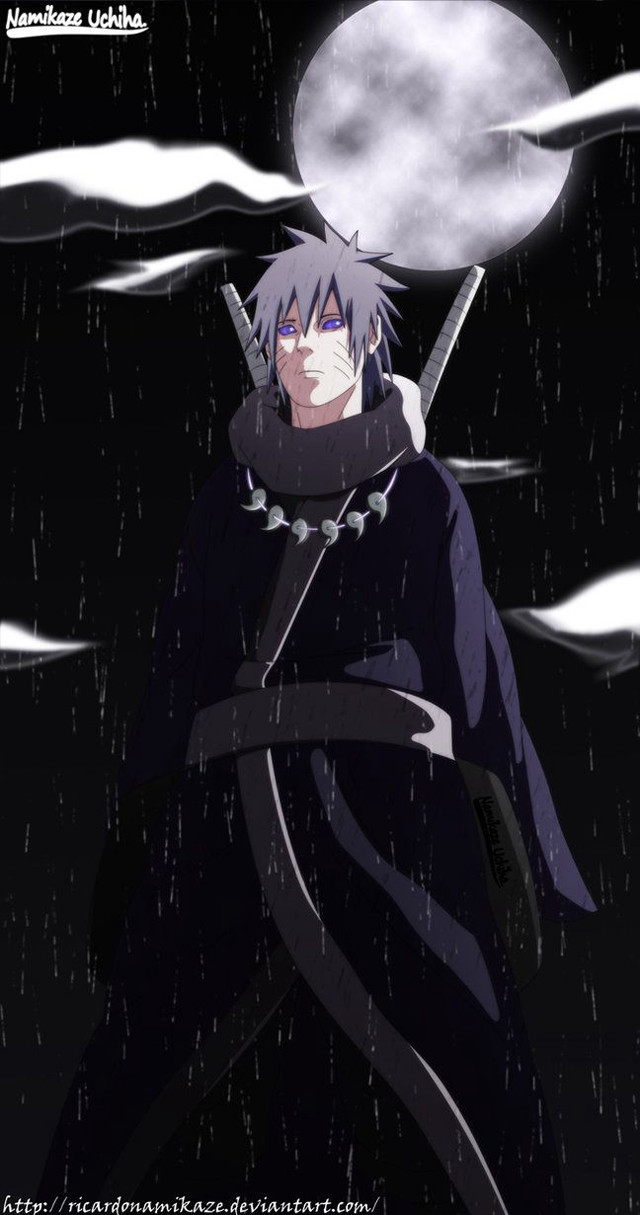 Man black outfit sword rain free wallpaper - medium preview image
