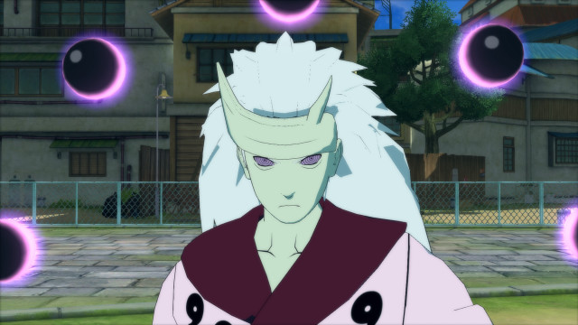 Man white hair anime purple free wallpaper - medium preview image