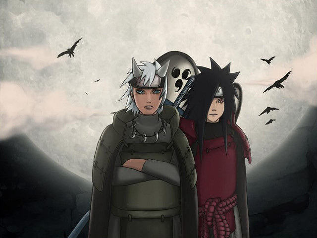 Two people full moon bats free wallpaper - medium preview image