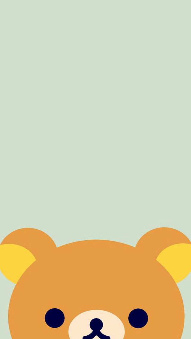 Brown bear blue nose green free wallpaper - medium preview image