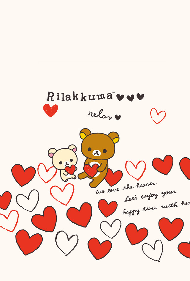 Teddy bears pile of hearts free wallpaper - medium preview image