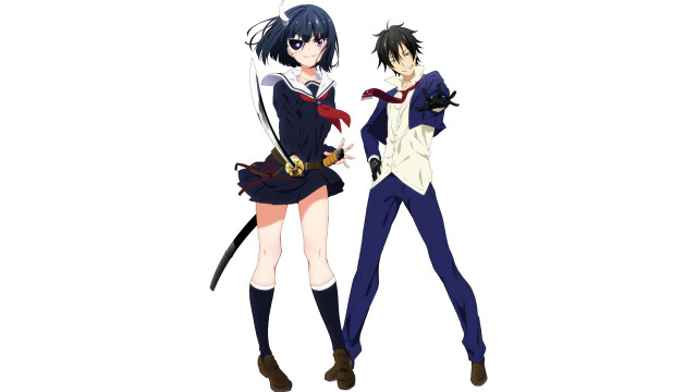 Anime characters swords standing together #2 free wallpaper - medium preview image
