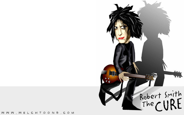 Cartoon person guitar shadow illustration free wallpaper - medium preview image