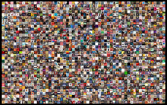 Colored pictures black background border free wallpaper - medium preview image