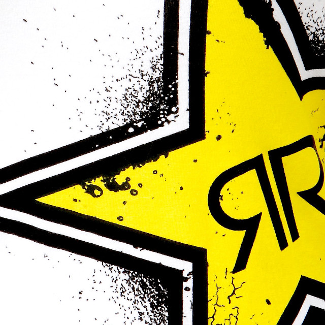Yellow star paint splatter black free wallpaper - medium preview image