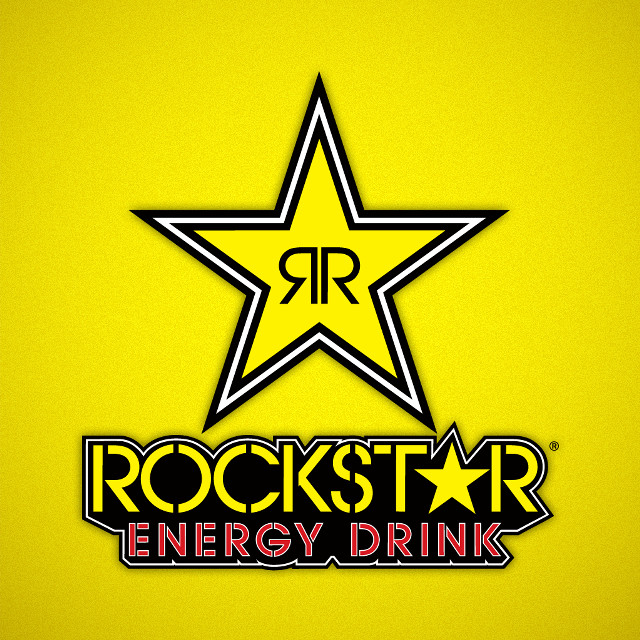 Rockstar energy drink yellow background free wallpaper - medium preview image