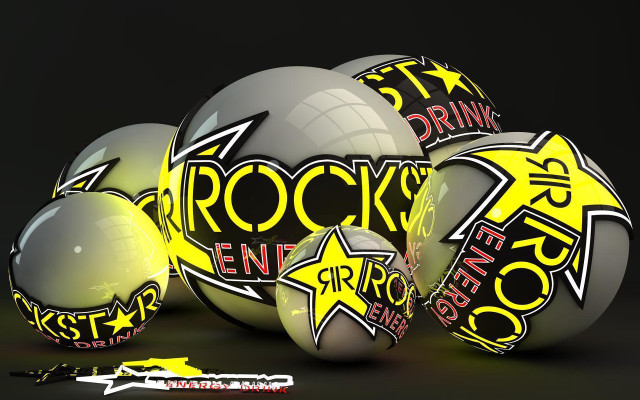 Balls writing stars black yellow free wallpaper - medium preview image