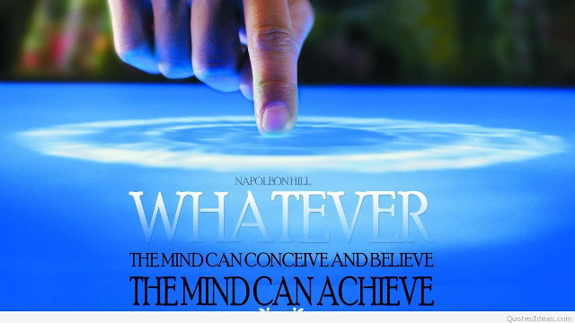 Person pointing blue object quote free wallpaper - medium preview image