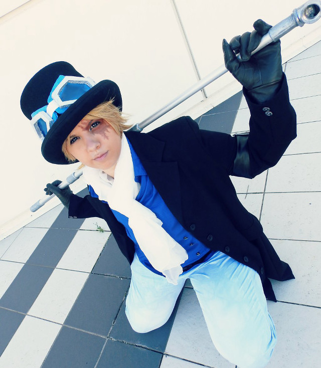 Man top hat tie sword free wallpaper - medium preview image