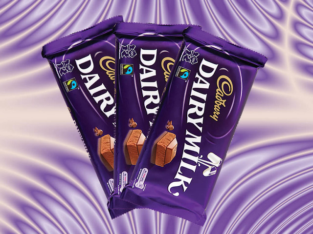Three caddys dairy milk purple free wallpaper - medium preview image