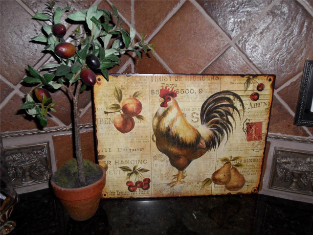 Potted plant sign table rooster free wallpaper - medium preview image