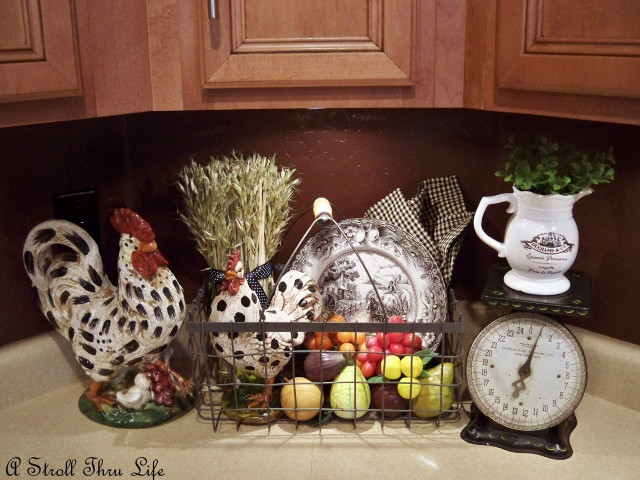 Kitchen sink clock fruit vegetables free wallpaper - medium preview image