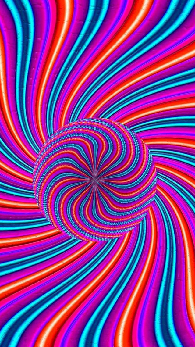 Colorful psychedelic swirl black hole free wallpaper - medium preview image