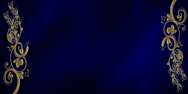 Blue gold background decorative design free wallpaper - medium preview image
