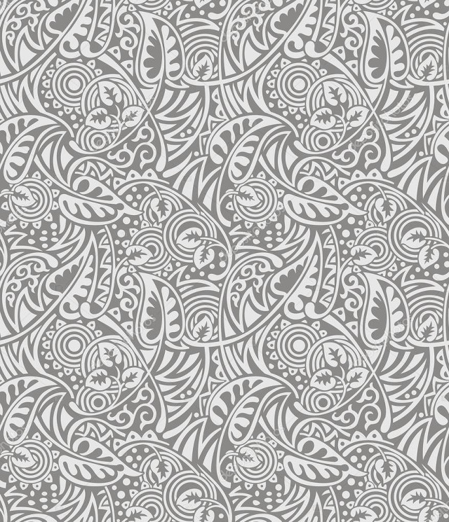 Gray white paisley pattern swirls #2 free wallpaper - medium preview image