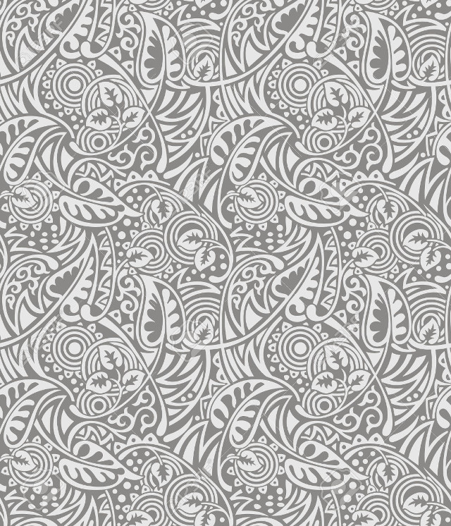 Gray white paisley pattern swirls free wallpaper - medium preview image