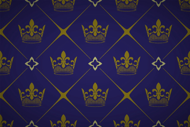 Blue gold wallpaper crown diamond free wallpaper - medium preview image