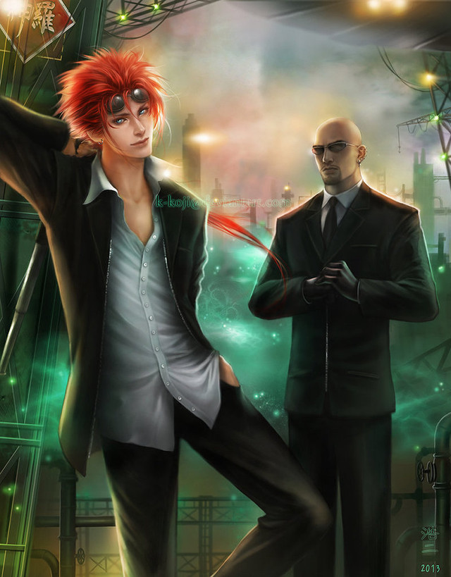 Futuristic formal boys suit urban free wallpaper - medium preview image