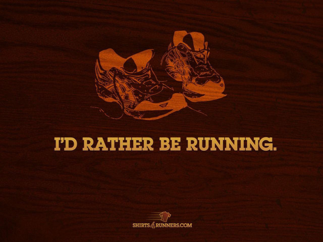 Id rather be running shoes free wallpaper - medium preview image