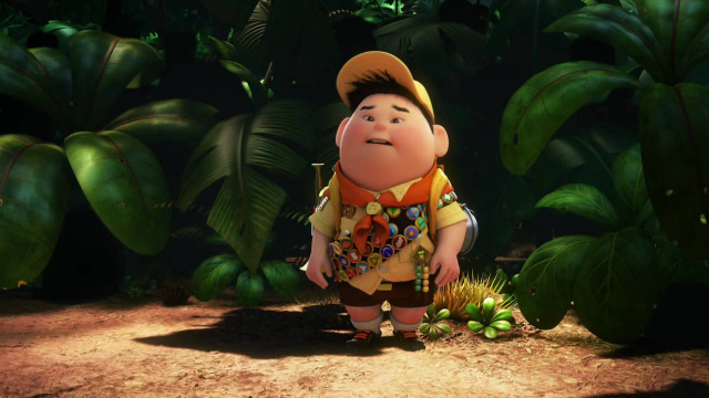 Cartoon character jungle plants bushes free wallpaper - medium preview image