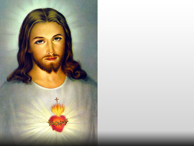 Jesus heart halo painting art free wallpaper - medium preview image