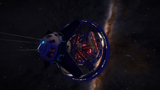 Space station galaxy star black free wallpaper - medium preview image