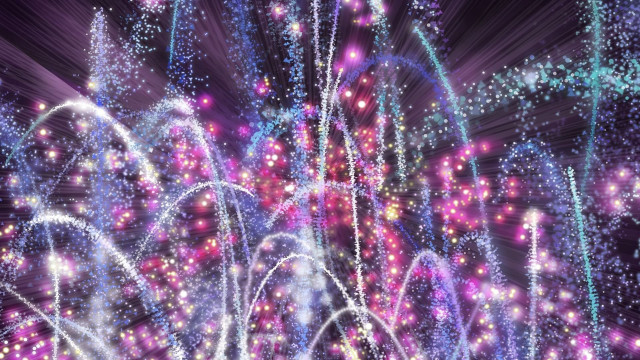 Colorful fireworks display lights streamers free wallpaper - medium preview image