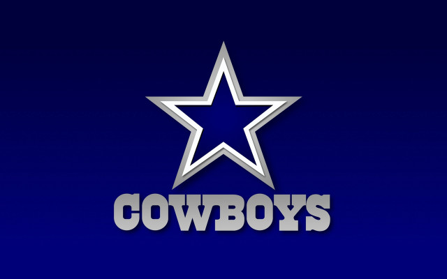Blue background silver star cowboys free wallpaper - medium preview image