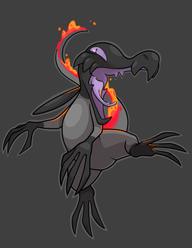 Cartoon demon character body head free wallpaper - medium preview image
