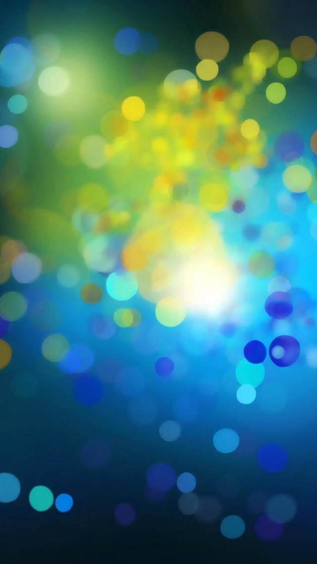 Blue yellow background circles light free wallpaper - medium preview image